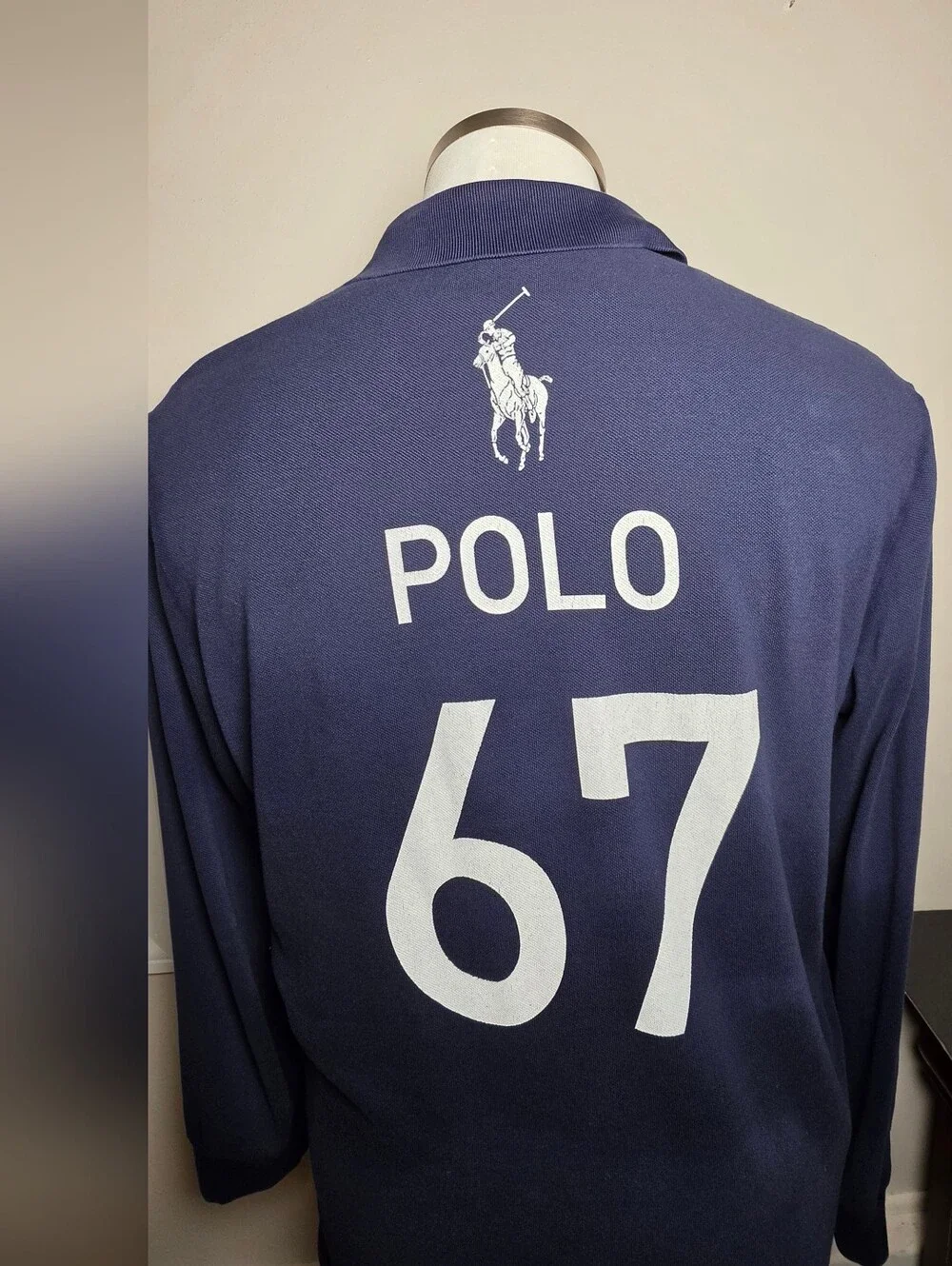 Polo by Ralph Lauren Men’s Navy US67 Bear Graphic Polo Shirt